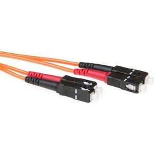 ACT 20 meter LSZH Multimode 62.5/125 OM1 glasvezel patchkabel duplex met SC connectoren