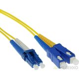 Glasvezelkabel OS2 - LC/SC - 2 meter (Duplex, 9/125μm, UPC)