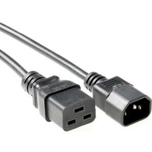 ACT Netsnoer C14 - C19 zwart 2 m