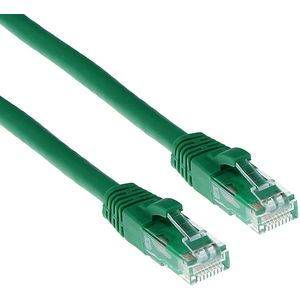 ACT Groene 0,5 meter U/UTP CAT6 patchkabel snagless met RJ45 connectoren IS8700