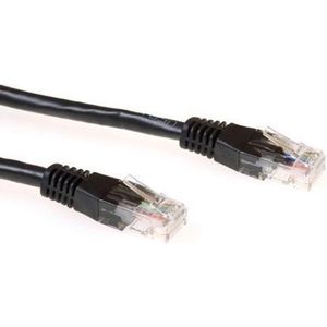 CAT6 U/UTP netwerkkabel, CCA, 1m, zwart (IM8901)
