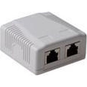 ACT Modulair opbouwdoos shielded 2-voudig CAT6