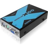 AdderLink - X100 - Hub - Zwart - Cat5 Ondersteuning