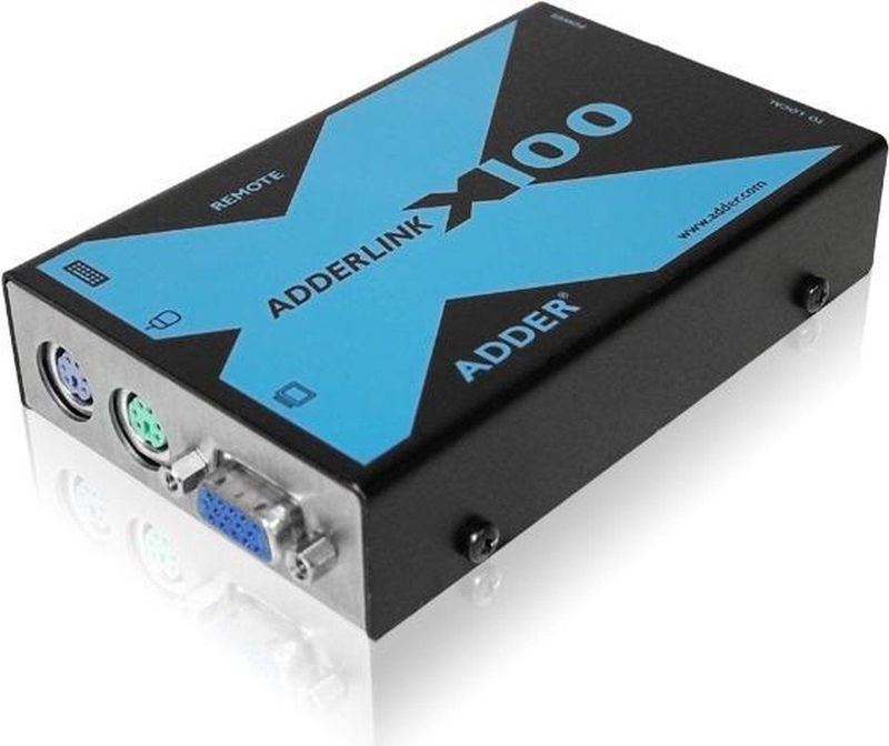 Adder - ADDERLink X100-USB/P - KVM Schakelaar - Zwart - Cat5