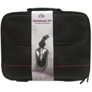 Eminent EM2505 laptoptas 39,6 cm (15.6") Aktetas Zwart