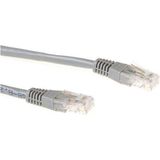 ACT Grijze 15 meter U/UTP CAT6A patchkabels met RJ45 connectoren