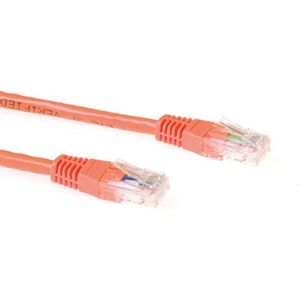ACT Oranje 1,5 meter U/UTP CAT6A patchkabels met RJ45 connectoren