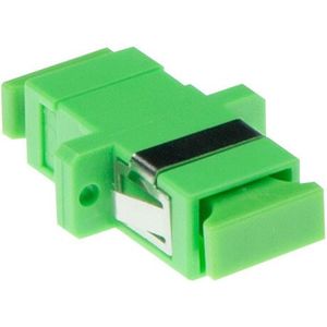 SC-APC Simplex Adapter - Groen - Zirkoniakeramiek - Laag Signaalverlies