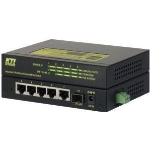 KTI Networks - KSD-541-HP - Netwerkschakelaar - Zwart - Geel