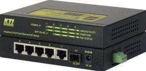 KTI Networks - KSD-541-HP - Netwerkschakelaar - Zwart - Geel