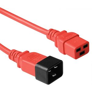 C19 - C20 stroomkabel voor UPS/PDU - 3x 1,50mm / rood - 3 meter