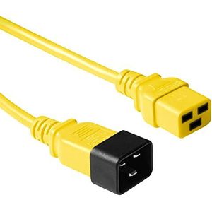 ACT C19 – C20, 0,60 m stroomkabel geel 0,6 m Koppeling C19 Koppeling C20 – elektrische kabel (0,60 m, 0,6 m, stekker/bus, aansluiting, C19-koppelaar, C20-koppelaar, 230 V, geel. één)