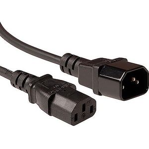 C13 - C14 LSZH stroomkabel voor UPS/PDU - 3x 1,00mm / zwart - 3 meter