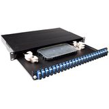 Glasvezel - Patchpaneel OS2 - 19 Inch - 1U - 24 Poorten - SC Duplex