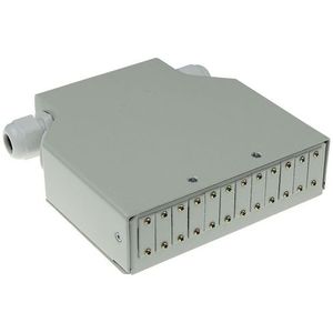 ACT - DIN Rail Klemmenkast - Beige - 12 Poorten - Glasvezel