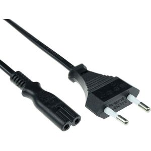 ACT Netsnoer Euro male - C7 female zwart 3 m AK5242