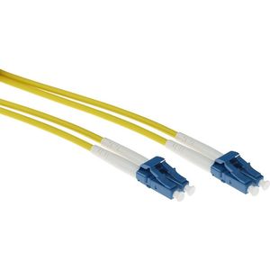 ACT 1.5 meter singlemode 9/125 OS2 duplex armored fiber patch kabel met LC connectoren