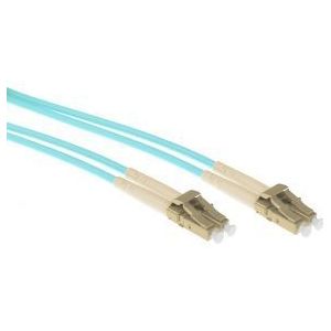 ACT 30 meter multimode 50/125 OM3 duplex armored fiber patch kabel met LC connectoren