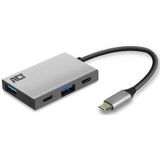 ACT USB-C hub 3.2 Gen2 10Gbps, 2x USB-C, 2x USB-A AC7070