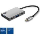 ACT USB-C hub 3.2 Gen2 10Gbps, 2x USB-C, 2x USB-A AC7070