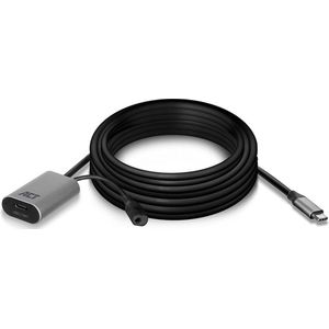ACT USB-C Verlengkabel - 5 Meter - Signaalversterker - AC7060