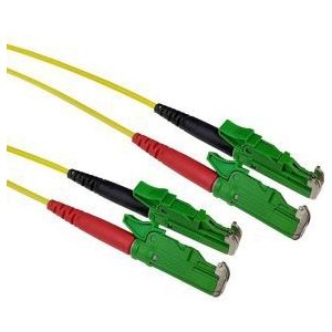 ACT 1 meter LSZH Singlemode 9/125 OS2 glasvezel patchkabel duplex met E2000/APC en E2000/APC connec