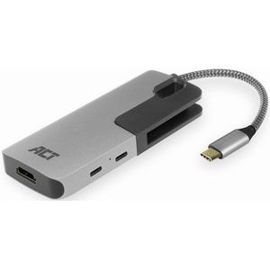 ACT Dock, USB-C > HDMI, USB-C, USB-A, Card, 60W