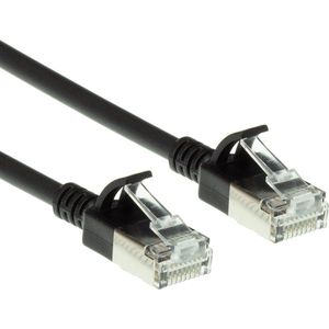 FTP CAT6A Slimline 10 Gigabit Netwerkkabel - CU - 5 meter - Zwart