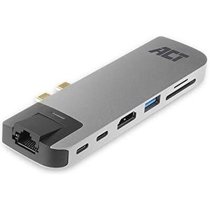 ACT Dock, USB-C Thunderbolt 3 > HDMI, LAN, USB-C, USB-A, Card