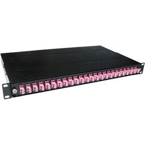 ACT - Fiber Panel - 24 x Duplex LC Multimode OM4 - Zwart - Server Accessoires