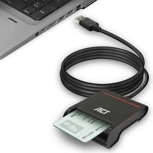 Velleman - ACTAC6015 - USB Smartcard eID-Kaartlezer - Zwart - USB 2.0