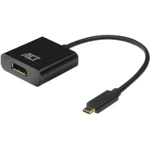 ACT USB C naar DisplayPort Adapterkabel – 4K@60Hz – DislayPort 1.2 -Geschikt voor Laptop – Monitor - 15cm – AC7320