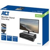 ACT - AC8215 - Monitorstandaard - Extra Breed - In Hoogte Verstelbaar - Met Twee Lades