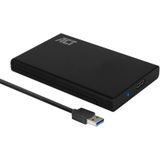 ACT Externe HDD-Behuizing Voor 2,5"" SATA HDD/SSD 9,5 Mm, USB 3.1, Ondersteuning UASP, Behuizing Zonder Gereedschap - AC1215