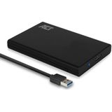 ACT - HDD Behuizing - USB3.0 - Kunststof - Zwart