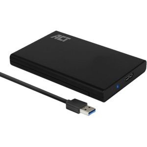 ACT Externe HDD-Behuizing Voor 2,5"" SATA HDD/SSD 9,5 Mm, USB 3.1, Ondersteuning UASP, Behuizing Zonder Gereedschap - AC1215