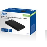ACT - HDD Behuizing - USB3.1 - Kunststof - Zwart