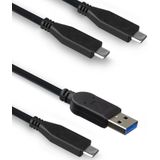 ACT - HDD Behuizing - USB3.1 - Kunststof - Zwart