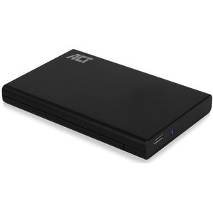 ACT - HDD Behuizing - USB3.1 - Kunststof - Zwart