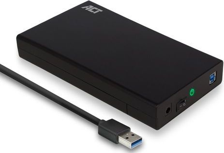 ACT - HDD Behuizing - Zwart - Kunststof - USB3.0 (5 Gbps)