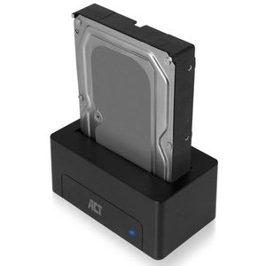 ACT - Docking Station - 2,5'' en 3,5'' SATA HDD/SSD - USB3.0 - Zwart