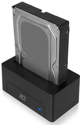 ACT - Docking Station - 2,5'' en 3,5'' SATA HDD/SSD - USB3.0 - Zwart