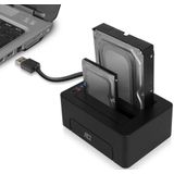 ACT Dual Docking Station Harde schijf – 2.5/3.5” SATA HDD/SSD – Offline Kloonfunctie, Back-up – AC1504