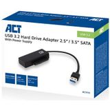 ACT - USB-A naar SATA Adapter - Zwart - USB3.0 (5 Gbps)