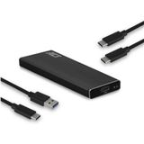 ACT Externe M.2 SATA en NVMe SSD behuizing 3.0 – USB C 3.2 – Aluminium -  Snelheid 10 Gbps - AC1605