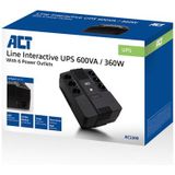 ACT - AC2300 - UPS - 600VA - 6x CEE7/3 - Line Interactive