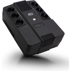 ACT UPS Noodstroom 600VA/360W – 6x stopcontact- Line Interactive – AC2300