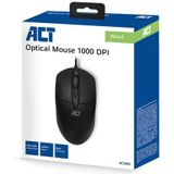 ACT - Bedrade USB Muis - Zwart - 1000 DPI - 1,5 Meter