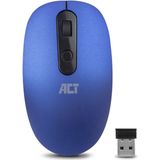 ACT draadloze USB muis met 4 knoppen - 800-1200 DPI / blauw
