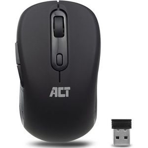 ACT Muis Draadloos - Optisch - 1600 DPI - 2.4Ghz USB Mini Dongel  - Lichtgewicht - AC5125 Zwart
